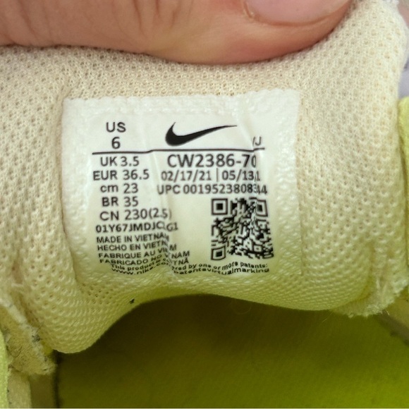NIKE Crater Impact Athletic Casual Sneaker Cashmere Lime Women Size 6 CW2386-700 - Picture 11 of 12